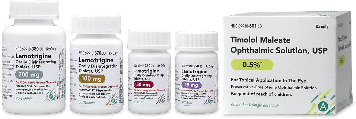 Amring Lamotrigine New Generics bottles